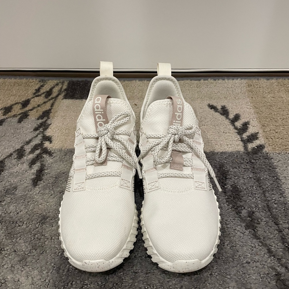 Adidas White and Gray Athletic Shoes